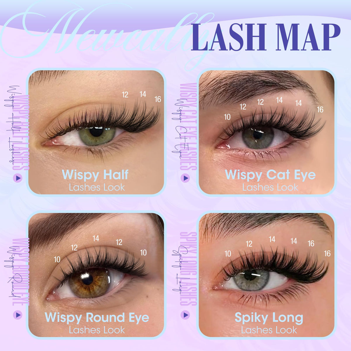 Newcally applying a cluster lash to eye for easy DIY benefit