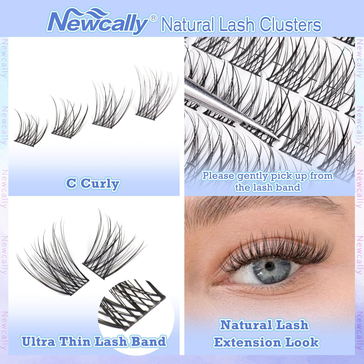 Newcally before and after eye comparison showing natural-enhancing effect