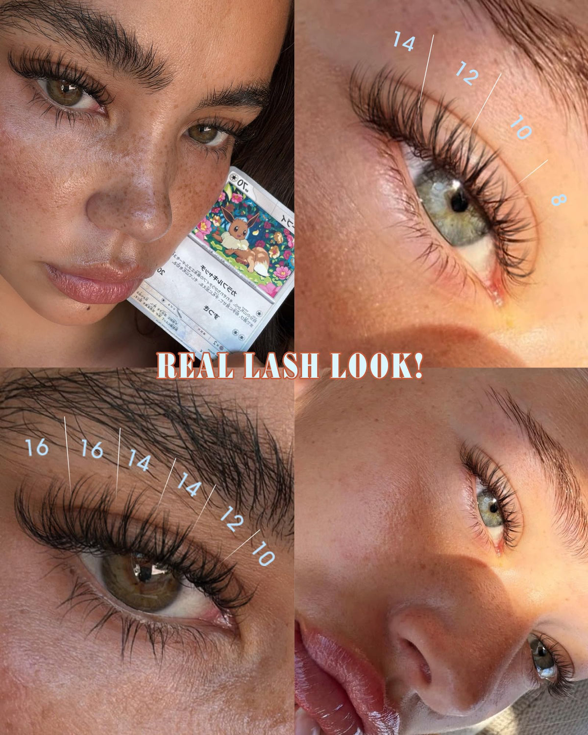 Newcally clear band close-up highlighting invisible blend along lash line