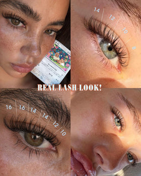 Newcally clear band close-up highlighting invisible blend along lash line