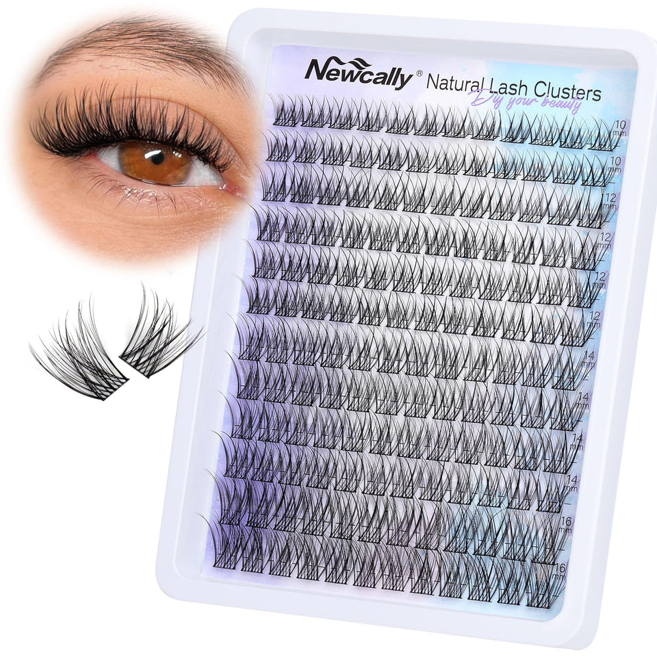 Newcally front packaging showing product and lengths for easy selection