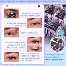 Newcally lifestyle shot of evening makeup highlighting enhanced eyes