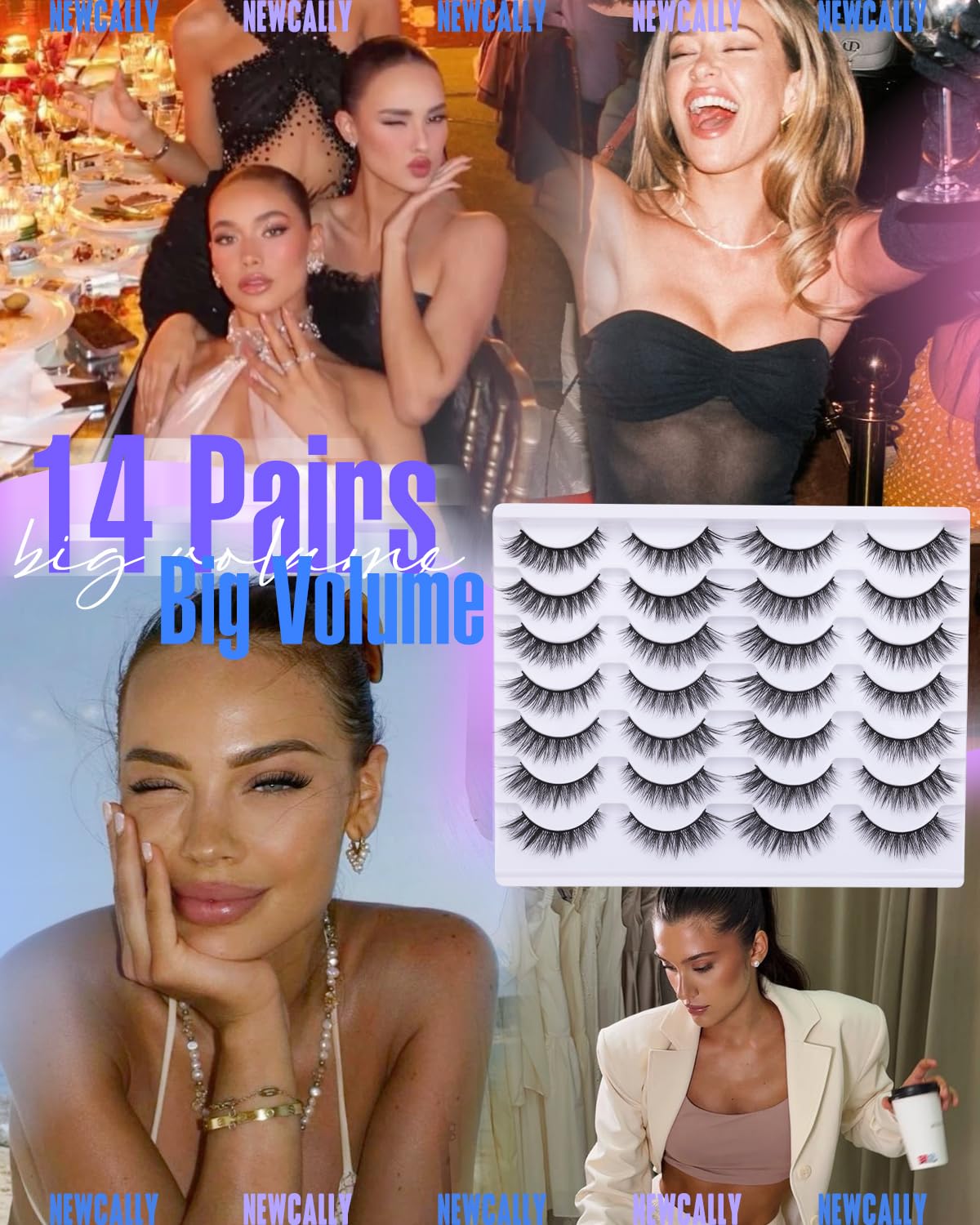 Newcally full variety layout of 14 pairs offering styling options benefit