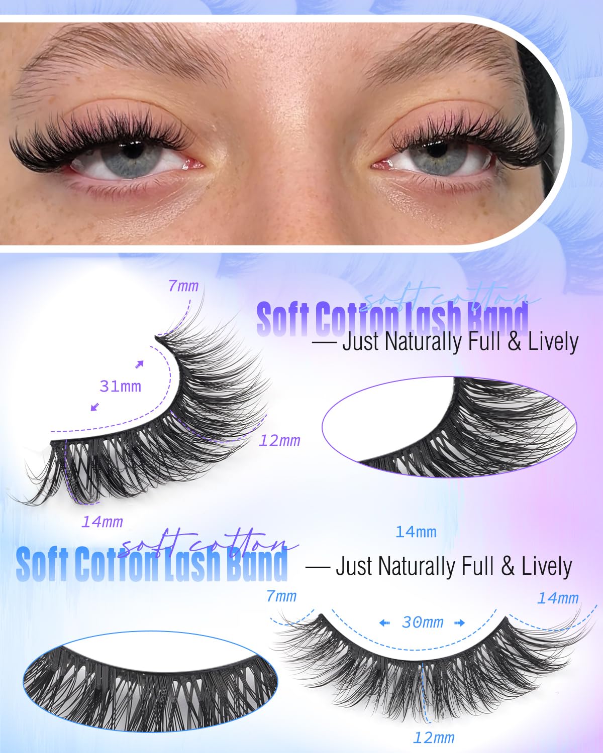 Newcally wispy synthetic fiber texture highlighting soft faux-mink look