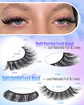 Newcally wispy synthetic fiber texture highlighting soft faux-mink look