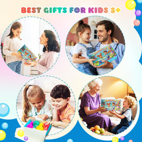 NEWFEIFAN bath bombs staged in Easter basket showing gift-ready presentation and delight