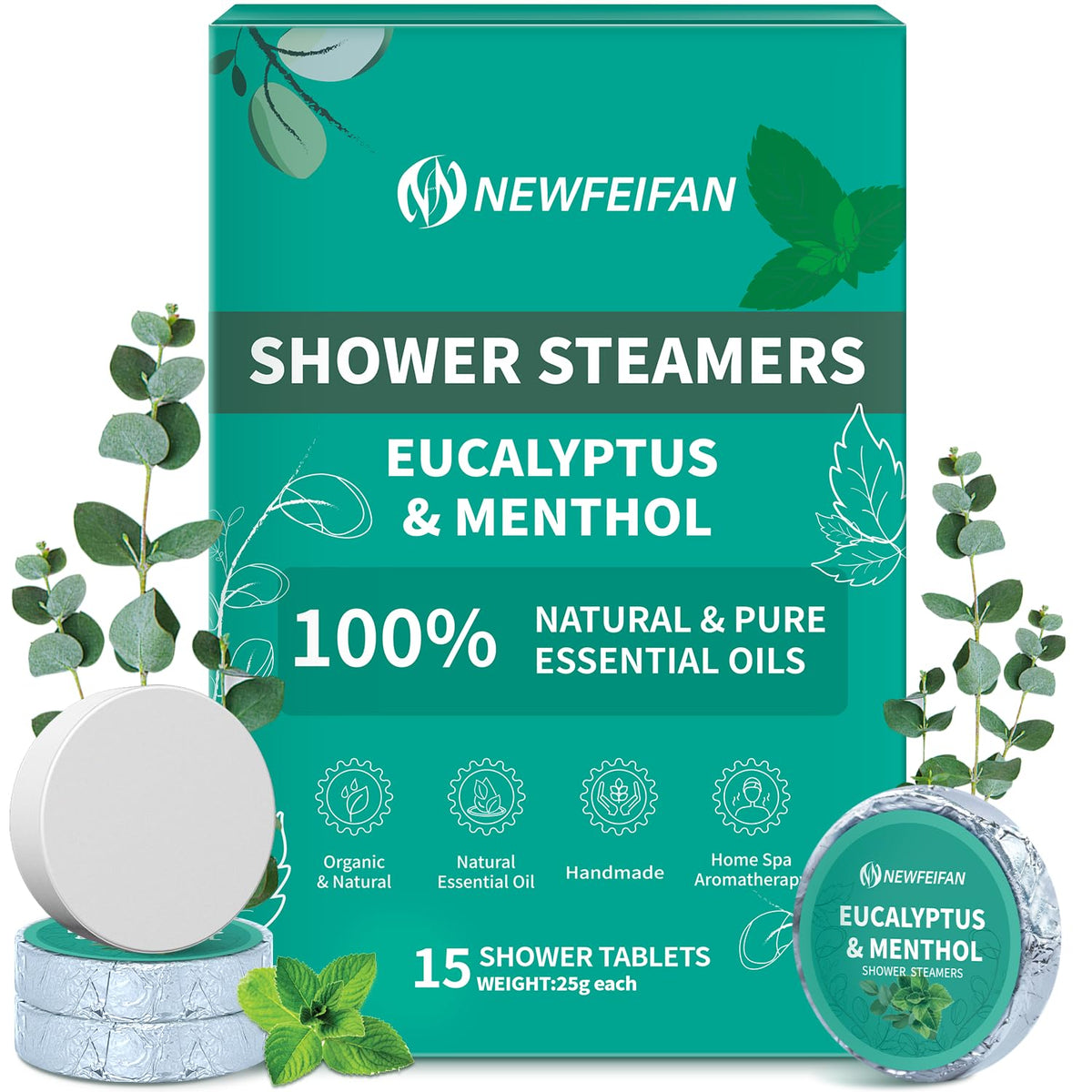 NEWFEIFAN front packaging showing 15-pack for gifting and storage