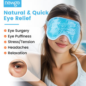 NEWGO eye mask plush back close-up for gentle skin contact comfort