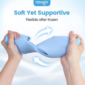 NEWGO mask worn by user relaxing to relieve headache and puffiness