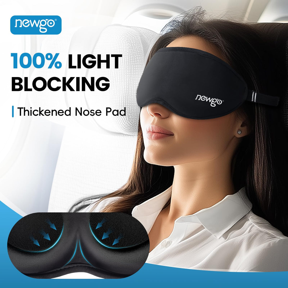 NEWGO mask chilling in refrigerator showing ready cold therapy benefit
