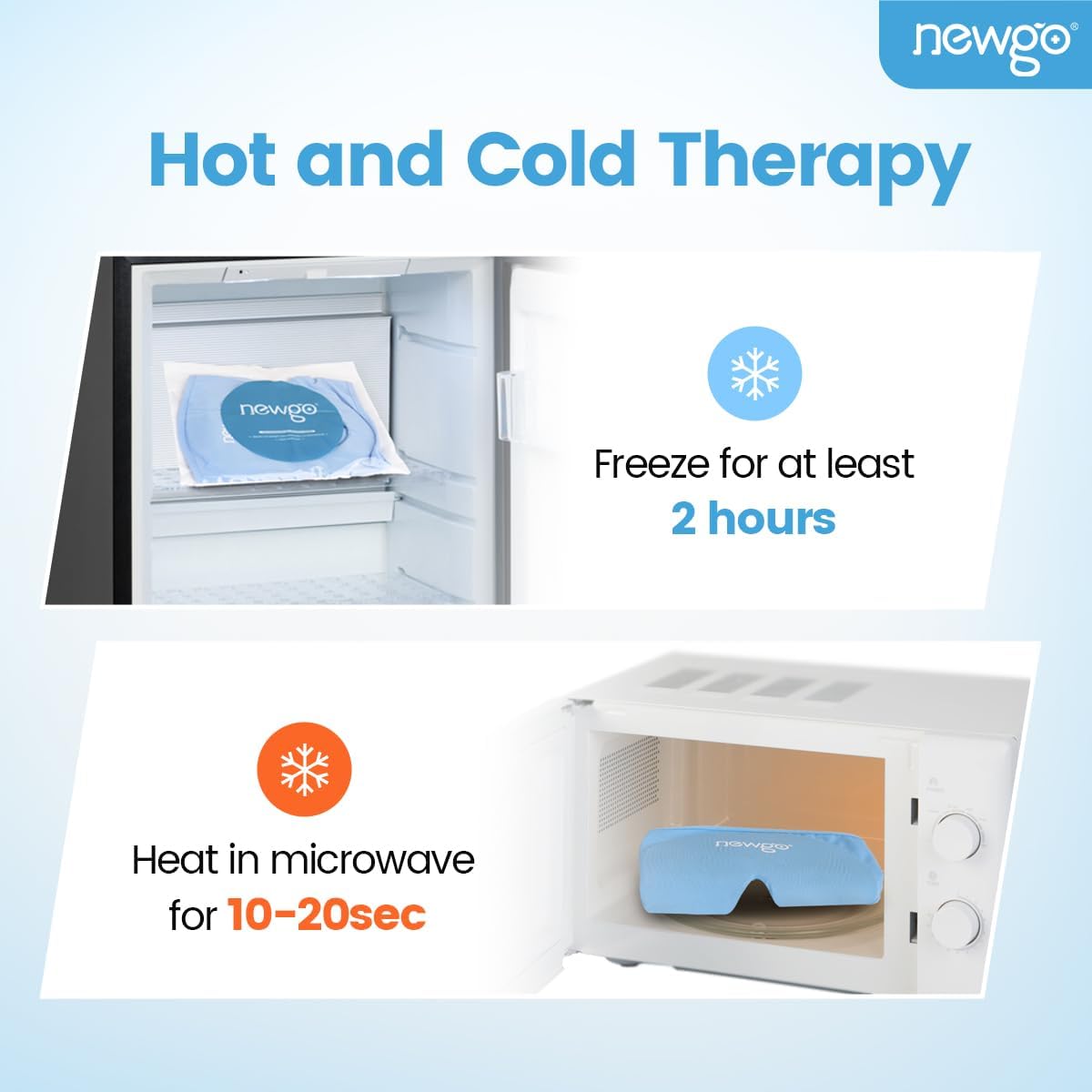 NEWGO mask next to everyday items showing compact size and scale