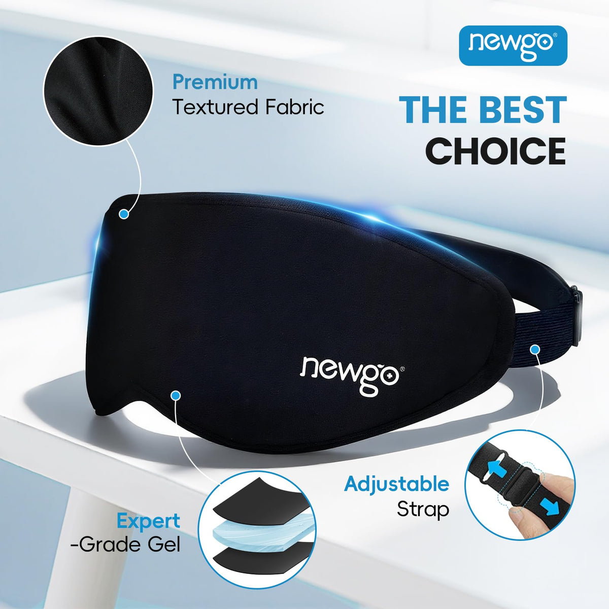 NEWGO soft fabric detail showing gentle comfort against skin