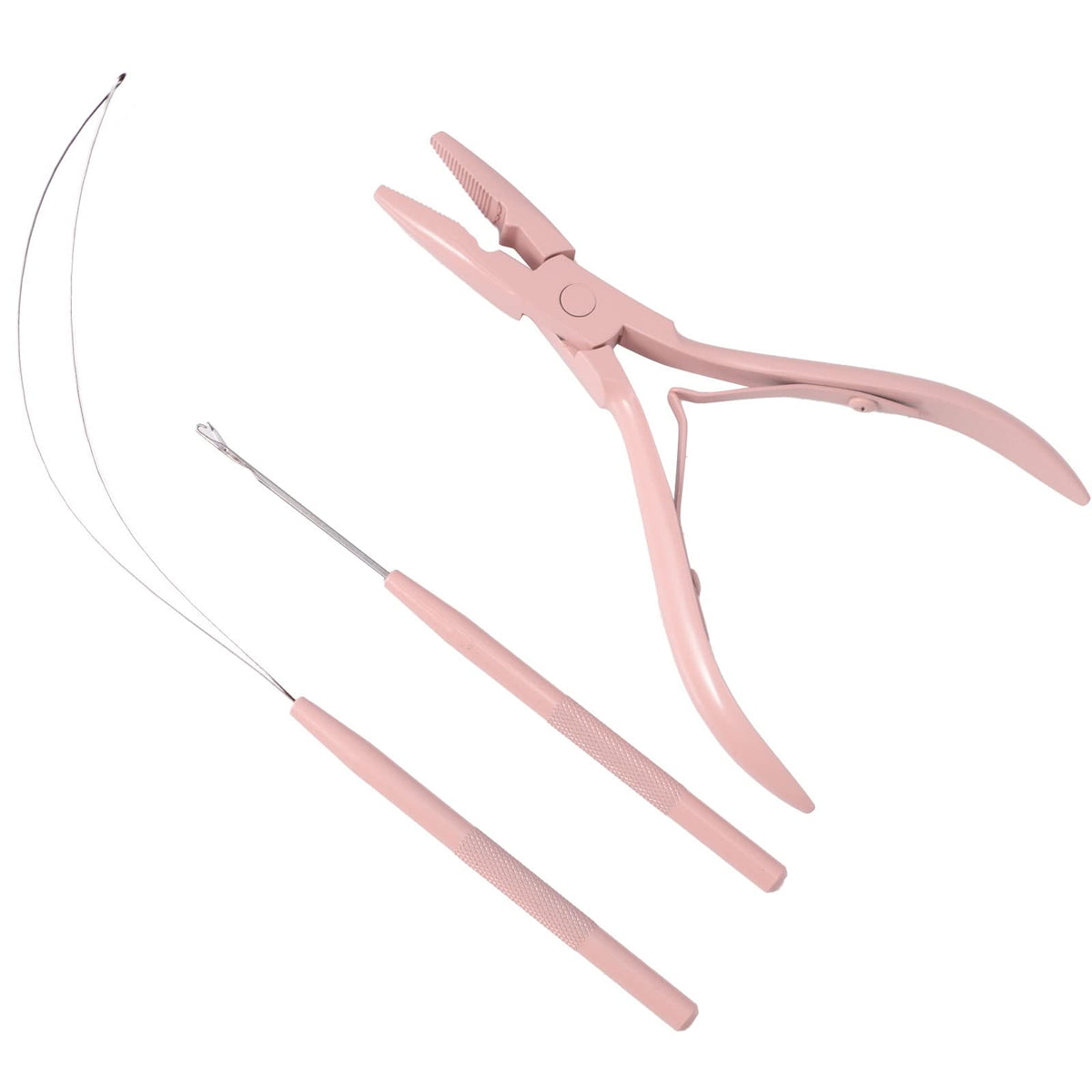 NEWISHTOOL close-up of stainless steel microbead pliers for precise clamping