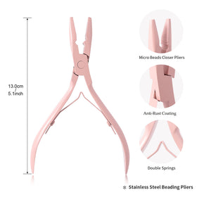 NEWISHTOOL pulling hook detail with textured handle for secure hair grip