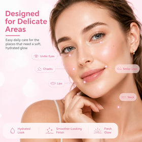 NEWUREHO PDRN balm texture close-up melting on skin for immediate smoothing effect