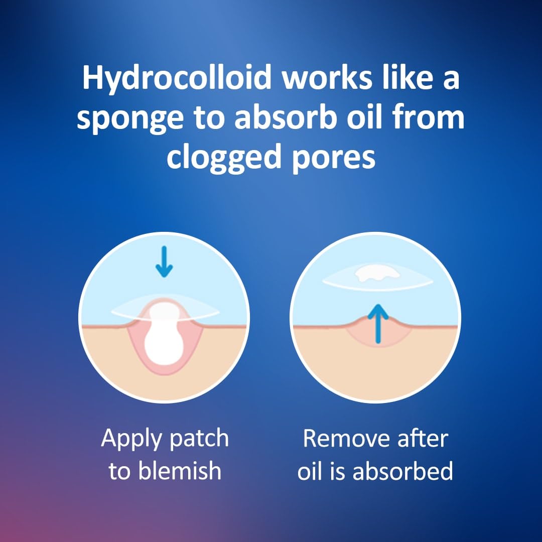 Nexcare patch applied to cheek demonstrating discreet protection