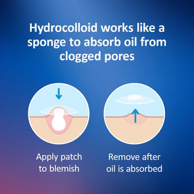 Nexcare patch applied to cheek demonstrating discreet protection