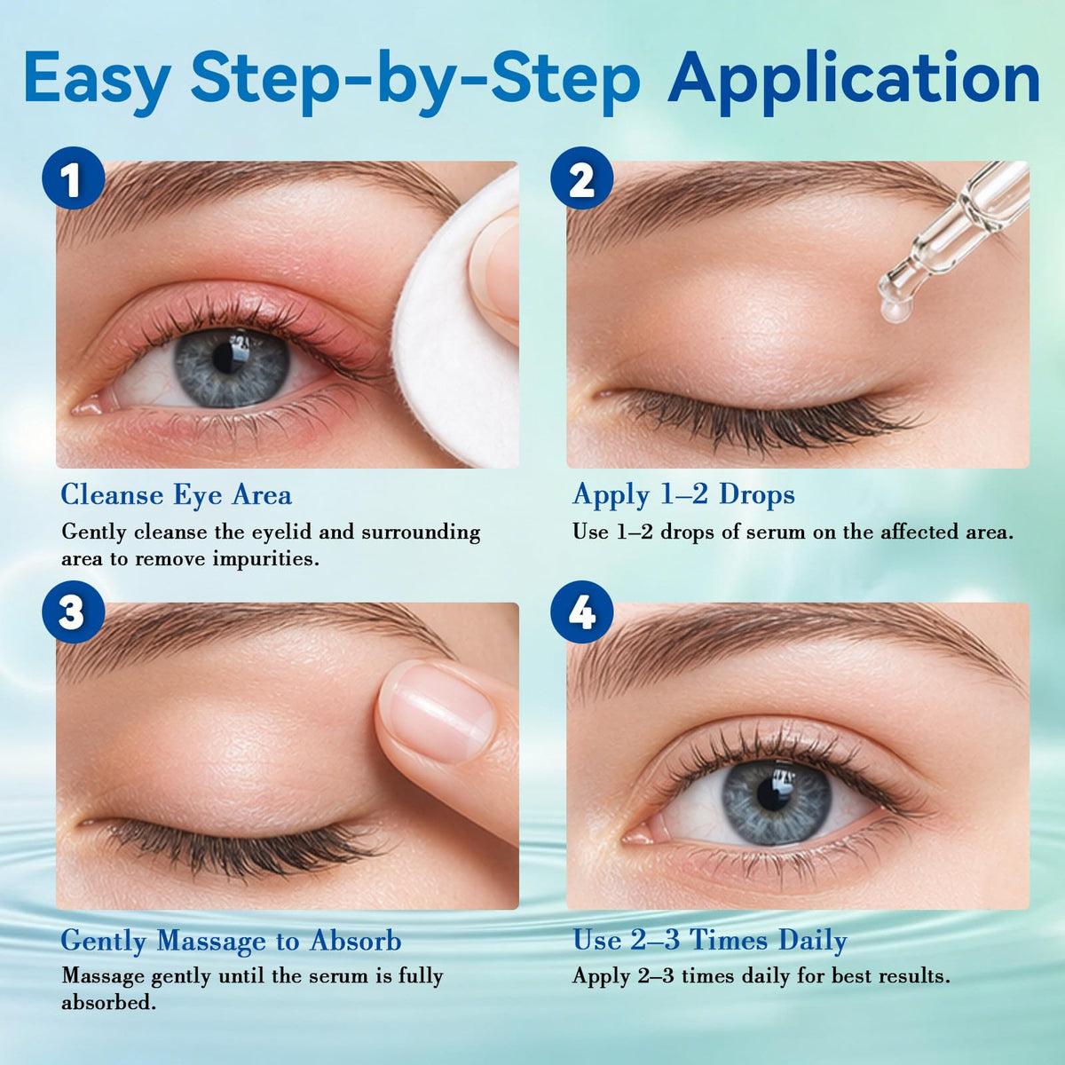Nexkayee label close-up highlighting ingredients and simple application directions for users