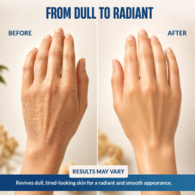 Application on hands showing Nexon Botanics balm melting into skin for immediate hydration