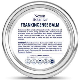 Nexon Botanics balm tucked in travel pouch showing compact, on-the-go skin therapy