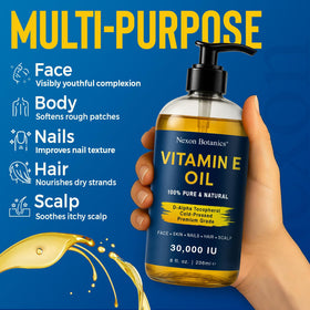 Nexon Botanics close-up label highlighting cold-pressed and hexane-free claims