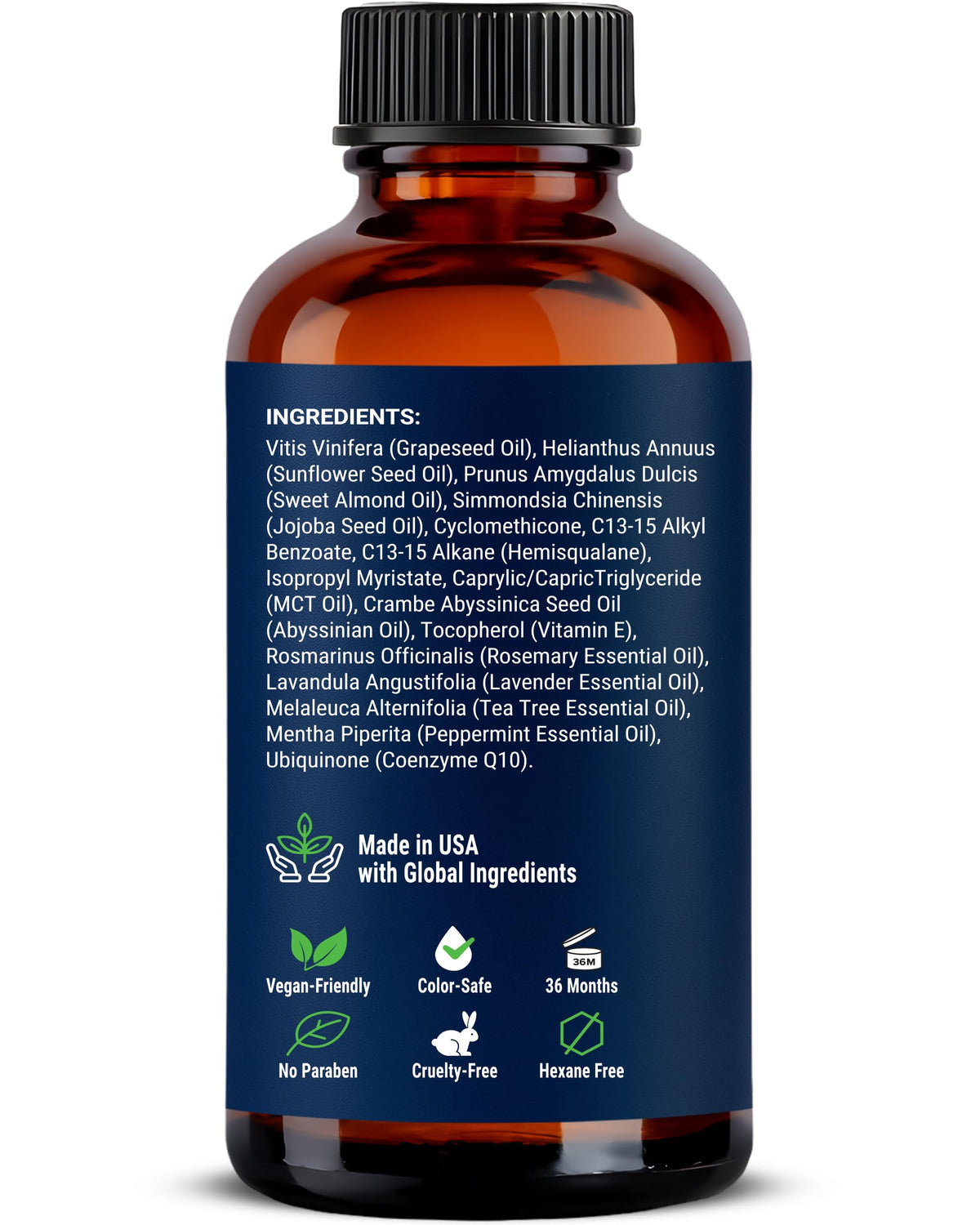 Nexon Botanics lifestyle bathroom counter styled for daily hair care routine