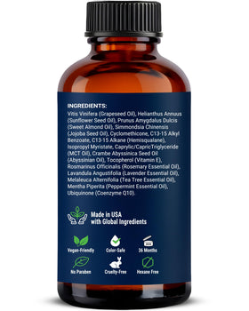 Nexon Botanics lifestyle bathroom counter styled for daily hair care routine