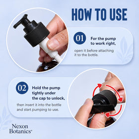 Nexon Botanics oil texture on fingertip demonstrating lightweight absorption benefit