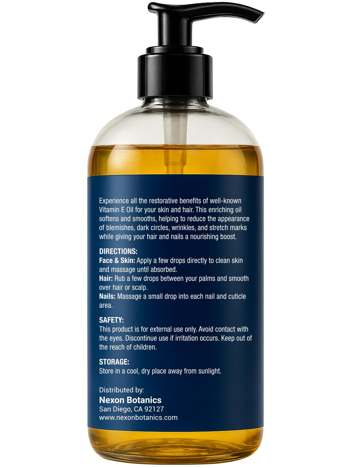 Nexon Botanics packaging with cruelty-free badge emphasizing ethical sourcing