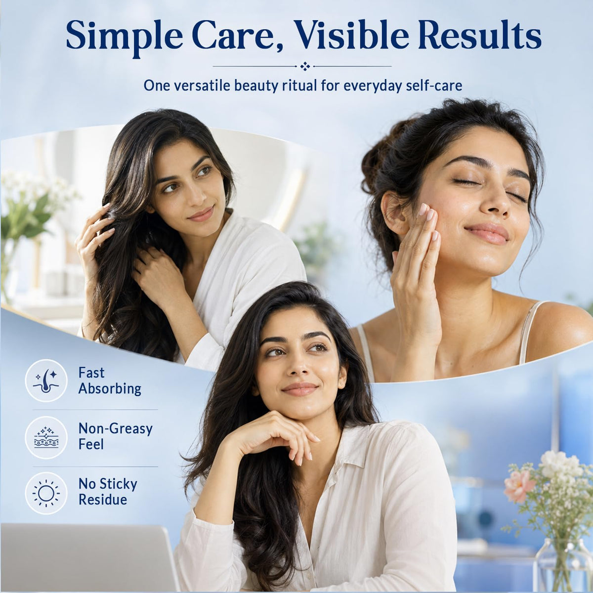 Nexon Botanics used with gua sha tool illustrating improved glide and comfortable facial massage