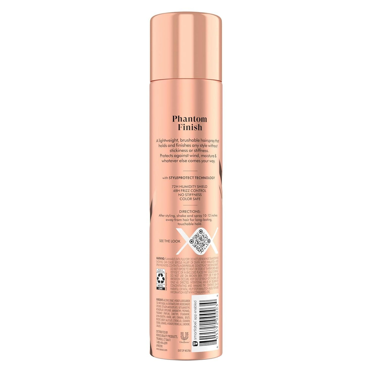 Nexxus aerosol nozzle close-up highlighting micro-fine mist delivery for even control