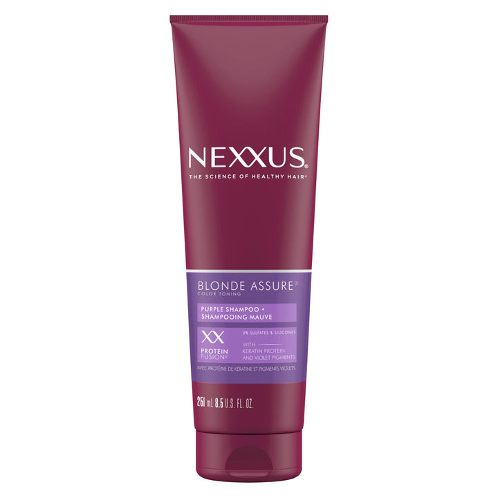 Nexxus bottle front packaging showing product name and benefits