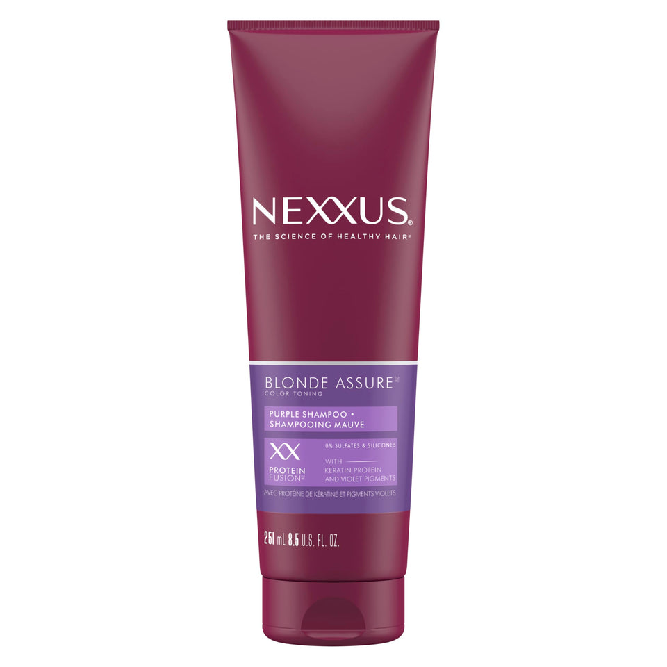 Nexxus bottle front packaging showing product name and benefits