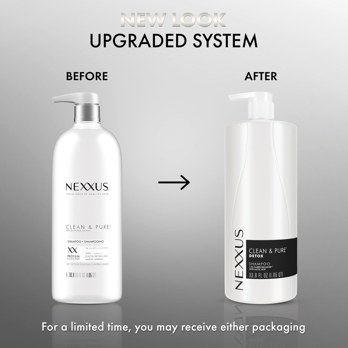 Nexxus shampoo foam texture close-up showing gentle clarifying lather