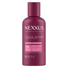 Nexxus front packaging view showing bottle and brand for salon-grade color care