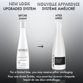Nexxus conditioner applied in shower illustrating detangling benefit