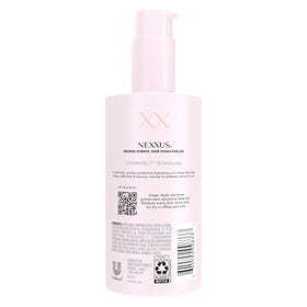 Nexxus texture close-up showing cream-gel feel and easy spread
