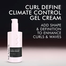 Nexxus before and after curls showing improved definition benefit