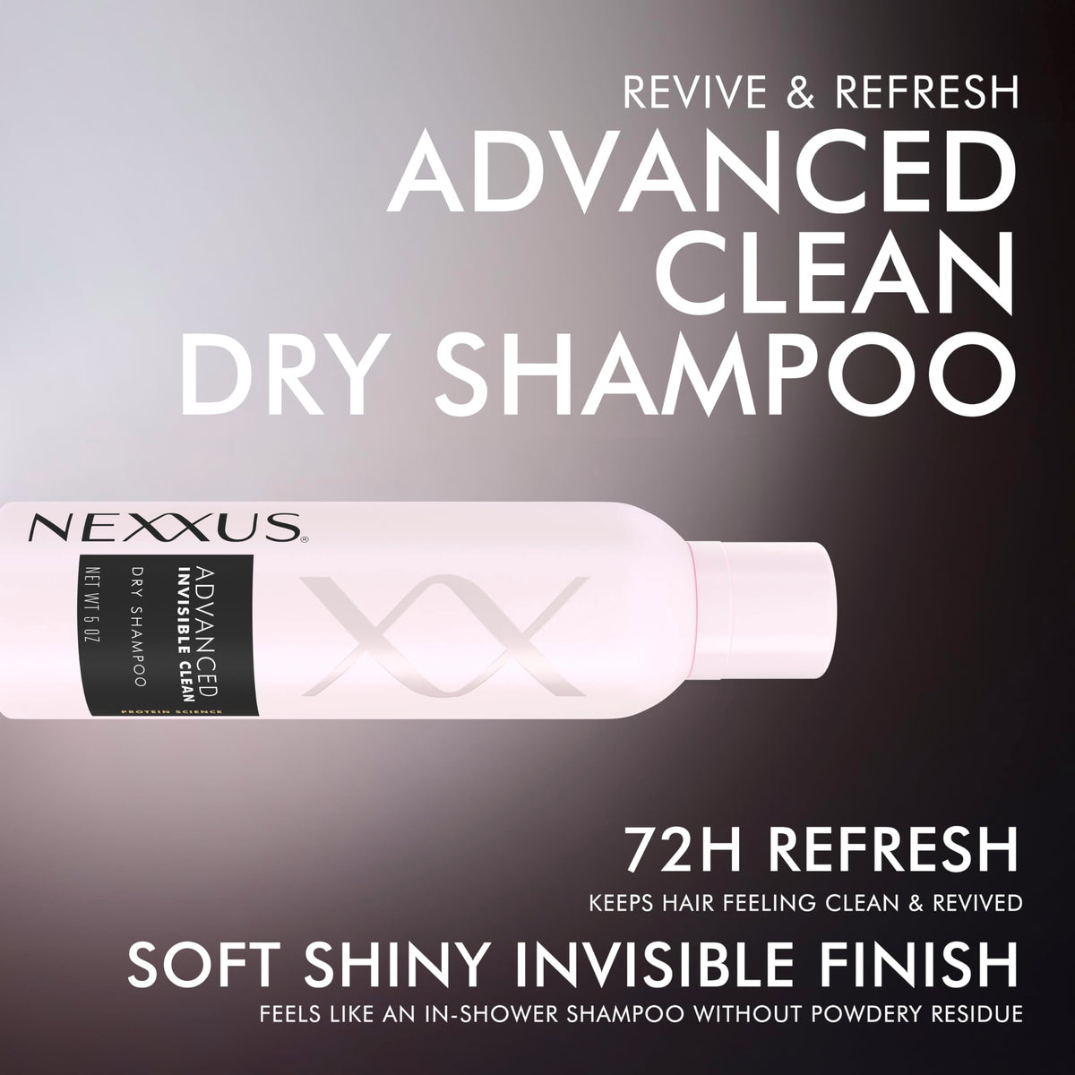 Nexxus on dark hair before and after roots refreshed without residue