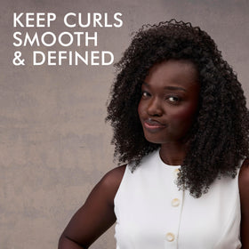 Nexxus used with a diffuser showing enhanced curl volume benefit