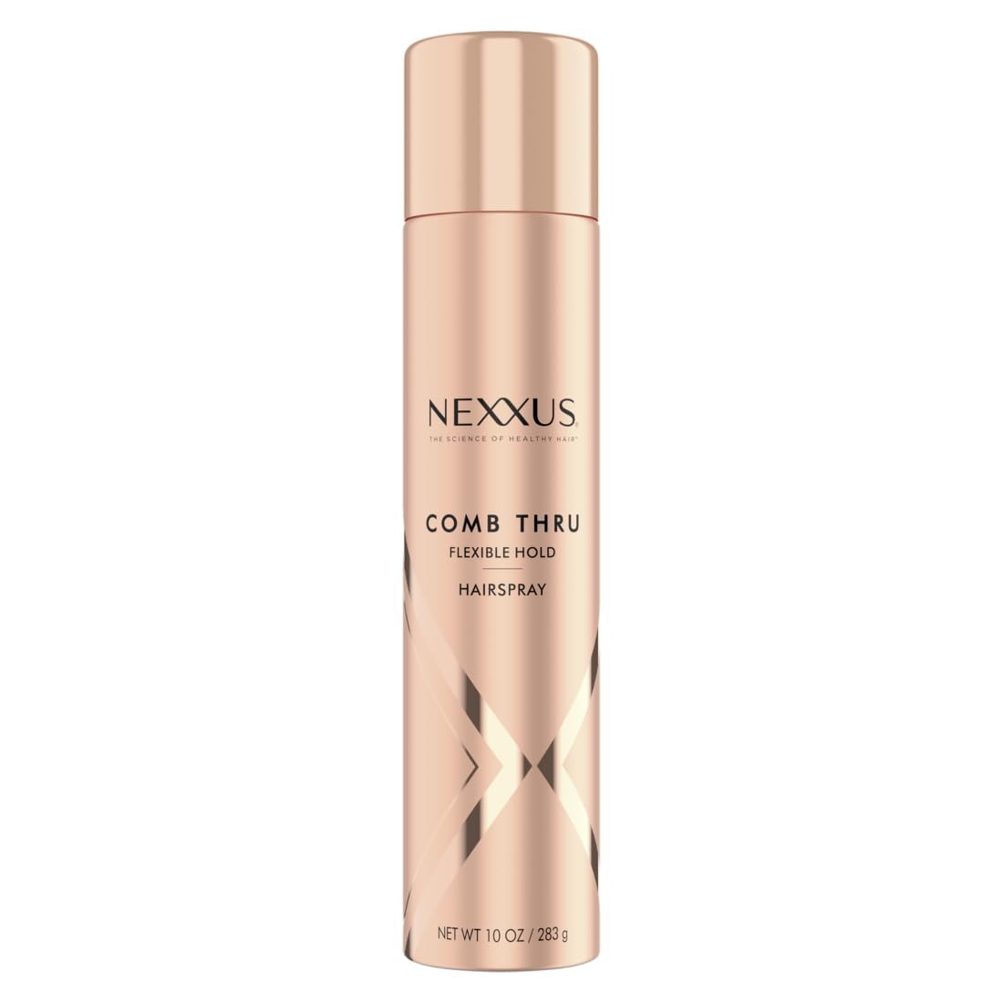 Nexxus front packaging showing two 10 oz cans and clear labeling for reliable finishing