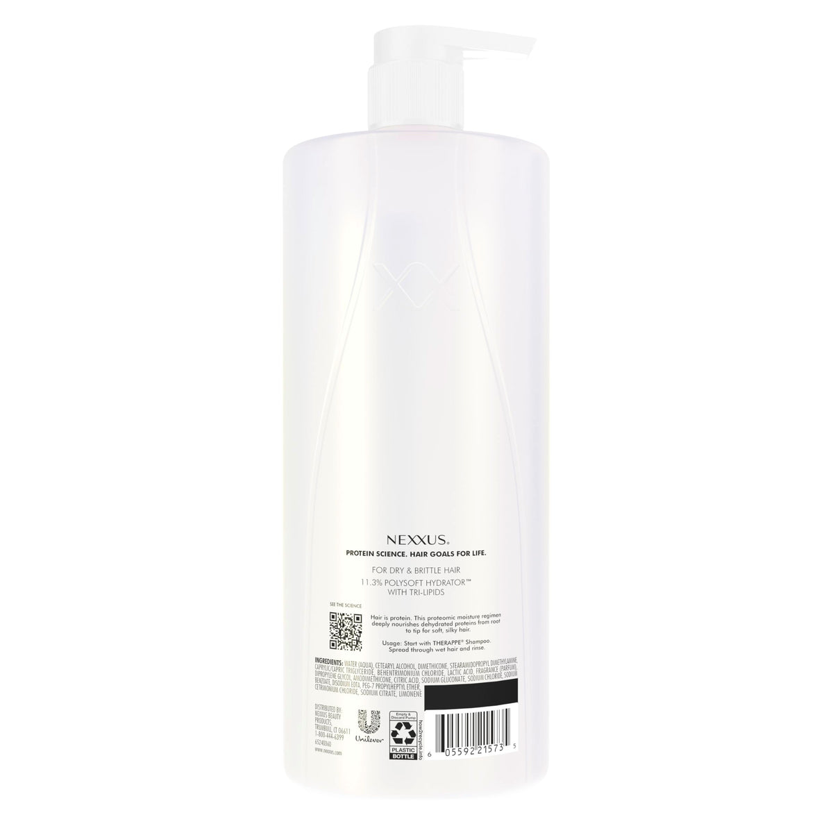 Nexxus Humectress pump top close-up for easy dispensing and convenience