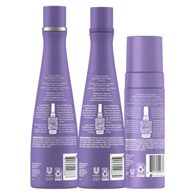 Nexxus shampoo bottle label close-up highlighting protein fusion benefits