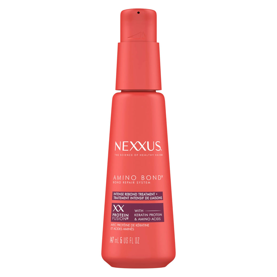 Nexxus front packaging showing product benefits for stronger hair