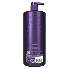 Nexxus KERAPHIX back label close-up detailing ingredients and usage benefits