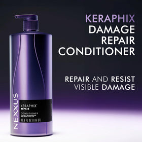 Nexxus KERAPHIX conditioner cream close-up demonstrating deep moisture delivery benefit