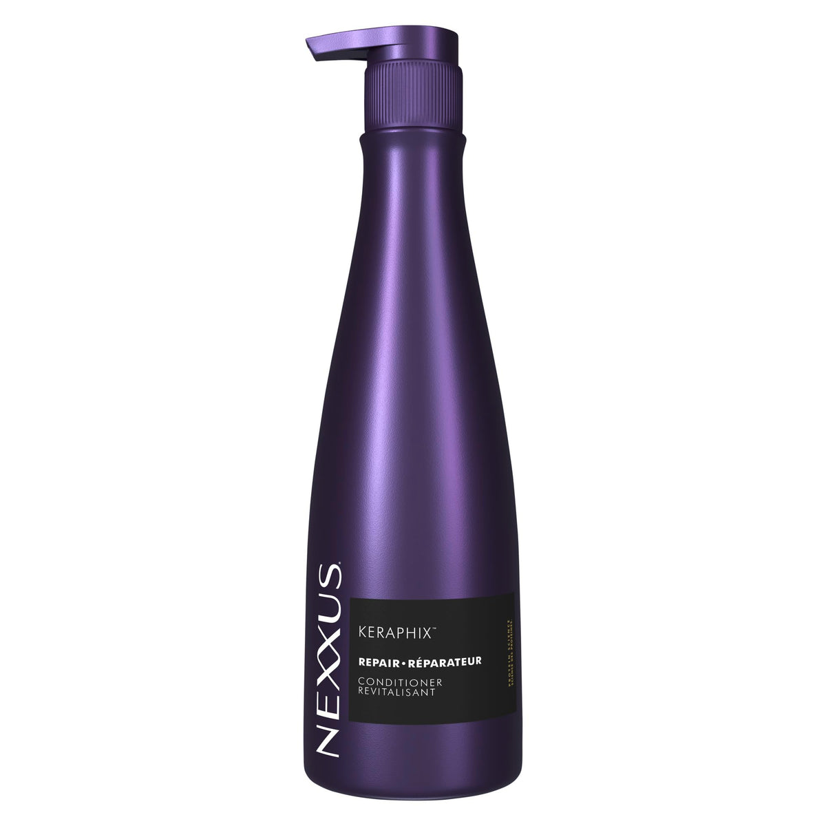 Nexxus Keraphix front packaging showing bottle and label for easy identification