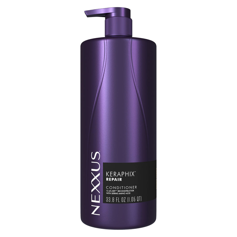 Nexxus KERAPHIX front packaging showing bottle and branding for salon-strength repair