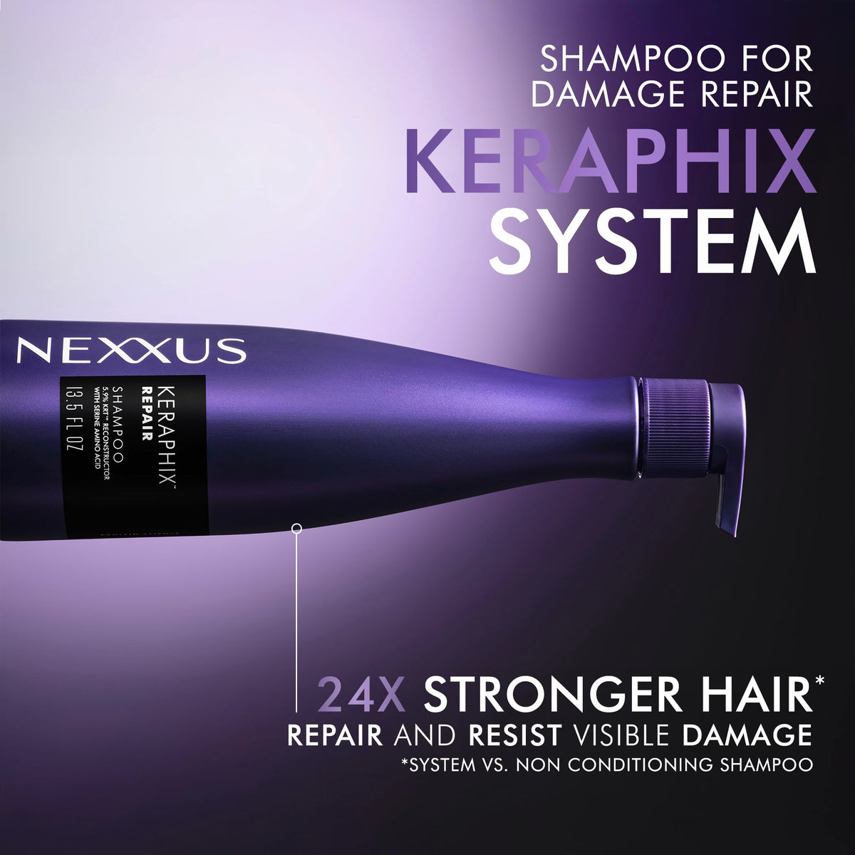 Nexxus KERAPHIX amino acid ingredient visual supporting repair claims