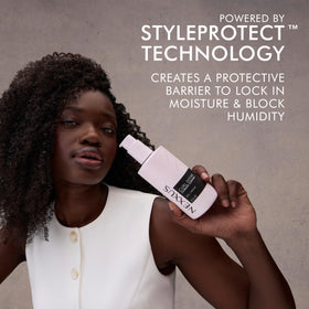 Nexxus label close-up highlighting STYLEPROTECT Technology benefit